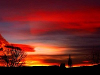 Sensationeller Sonnenaufgang am 4. Advent 2
